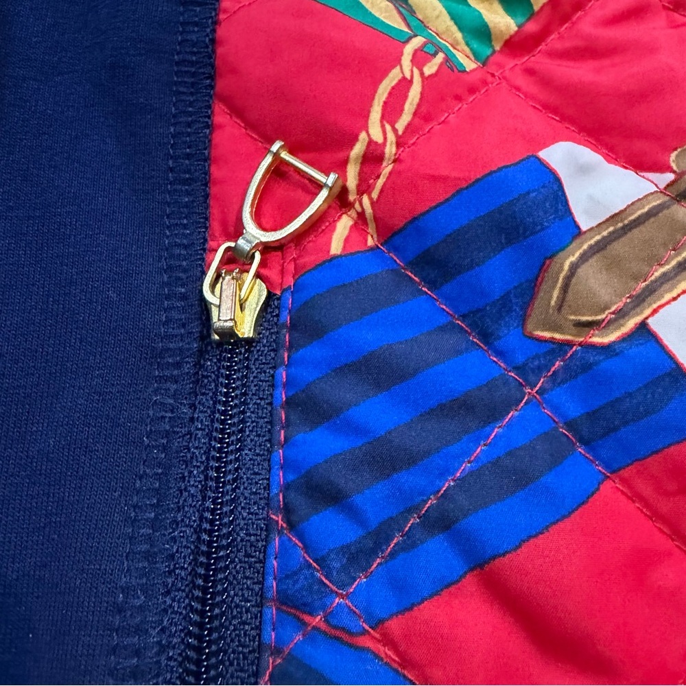 Lauren Ralph Lauren Equestrian Jacket Stirrup Zip‎ Cotton Blend 2X Preppy Modern - Picture 4 of 8